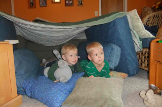 We Play – fort or bear’s den or reading nook or….