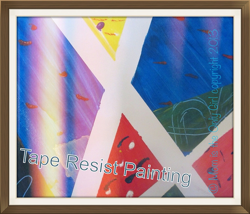 Tape Resist Painting